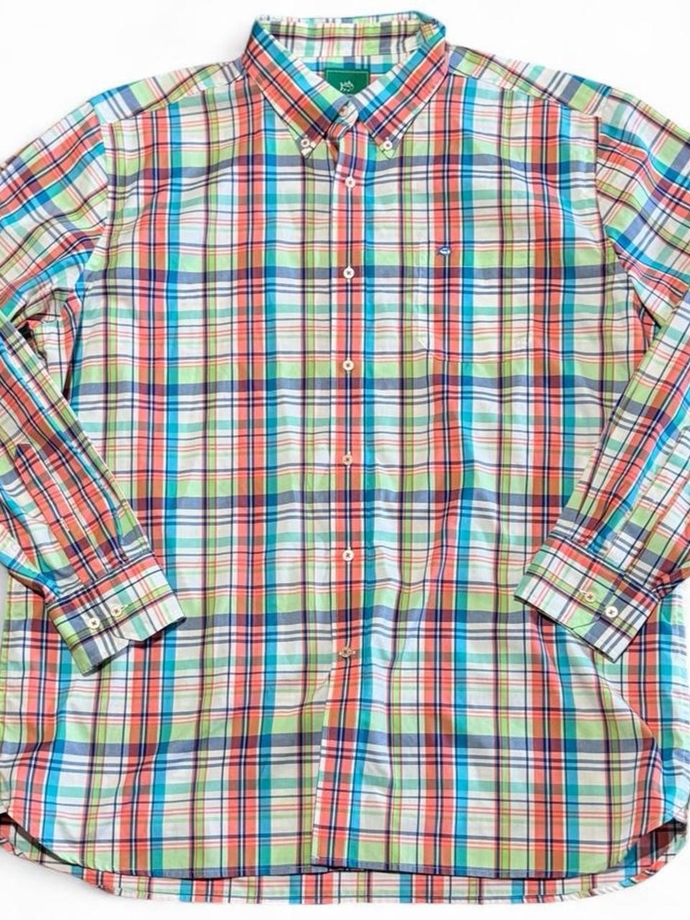 Southern Tide plaid button-up shirt size XL